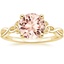 18K Yellow Gold Celtic Love Knot Ring, smalltop view