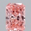 1.45 Ct. Fancy Vivid Pink Radiant Lab Grown Diamond