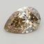 0.60 Ct. Light  Brown Pear Lab Grown Diamond