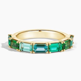 Luxe Spring Ombre Emerald Cut Ring