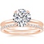 14K Rose Gold Aveline Ring with Luxe Ballad Diamond Ring (1/4 ct. tw.)