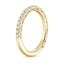 18K Yellow Gold Tacori Petite Crescent Diamond Ring (1/4 ct. tw.), smallside view