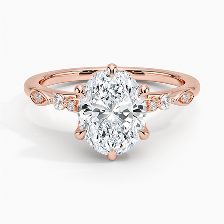 14K Rose Gold Rochelle Diamond Ring