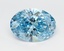 1.89 Ct. Fancy Vivid Blue Oval Lab Grown Diamond
