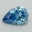 1.52 Ct. Fancy Vivid Blue Pear Lab Grown Diamond