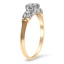 The Carletta Ring, smalltop view on a hand