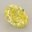 1.51 Ct. Fancy Vivid  Yellow Oval Lab Grown Diamond