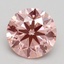 1.70 Ct. Fancy Vivid Pink Round Lab Grown Diamond