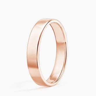 Mojave Slim Profile 4mm Wedding Ring in 14K Rose Gold
