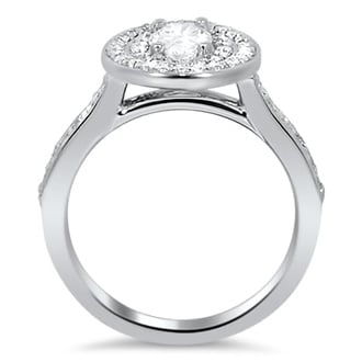 Custom Double Halo Engagement Ring