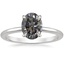 18K White Gold Petite Elodie 1.5mm Ring, smalltop view
