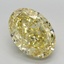 6.05 Ct. Fancy Vivid Yellow Oval Lab Grown Diamond