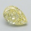 1.19 Ct. Fancy Intense Yellow Pear Lab Grown Diamond