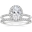 18K White Gold Cambria Diamond Ring with Sia Diamond Ring (1/8 ct. tw.)