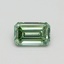 0.51 Ct. Fancy Intense Pacific Green Emerald Lab Grown Diamond