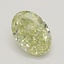 0.36 Ct. Fancy Yellow Oval Diamond