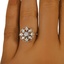 The Ibiza Ring, smallzoomed in top view on a hand