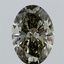 1.02 Ct. Fancy Vivid Green Oval Lab Grown Diamond