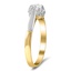The Keelia Ring, smalltop view on a hand