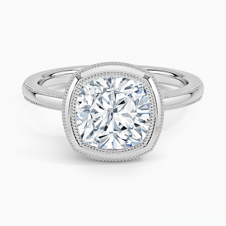 18K White Gold Blair Bezel Ring