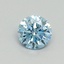 0.50 Ct. Fancy Vivid Blue Round Lab Grown Diamond