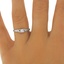 The Janei Ring, smalltop view on a hand