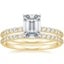 18K Yellow Gold Petite Shared Prong Bridal Set (1/2 ct. tw.)