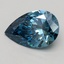 1.54 Ct. Fancy Vivid Blue Pear Lab Grown Diamond