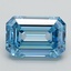 1.30 Ct. Fancy Vivid Blue Emerald Lab Grown Diamond
