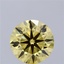 10.04 Ct. Fancy Vivid Yellow Round Lab Grown Diamond