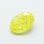 1.06 Ct. Fancy Vivid  Yellow Oval Lab Grown Diamond