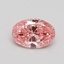 1.03 Ct. Fancy Vivid Pink Oval Lab Grown Diamond