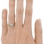 The Dede Ring, smallzoomed in top view on a hand
