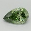 1.00 Ct. Fancy Vivid Green Pear Lab Grown Diamond