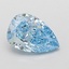1.10 Ct. Fancy Vivid Blue Pear Lab Grown Diamond