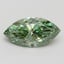 3.02 Ct. Fancy Vivid Green Marquise Lab Grown Diamond