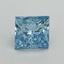 1.01 Ct. Fancy Vivid Blue Princess Lab Grown Diamond