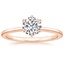 14K Rose Gold Petite Esme 1.5mm Ring, smalltop view