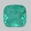 7.0x6.9mm  Green  Cushion   Emerald