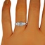 The Arnora Ring, smalltop view on a hand