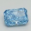 1.15 Ct. Fancy Vivid Blue Radiant Lab Grown Diamond