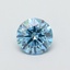 1.01 Ct. Fancy Vivid  Blue Round Lab Grown Diamond