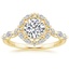 18K Yellow Gold Versailles Halo Diamond Ring (1/2 ct. tw.), smalltop view
