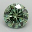 2.79 Ct. Fancy Vivid Green Round Lab Grown Diamond