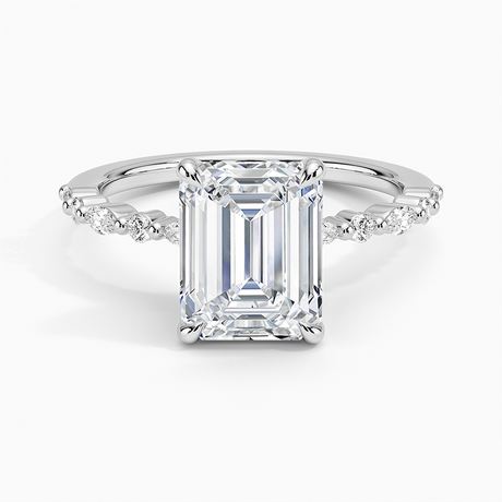 Platinum Delicate Versailles Diamond Ring