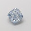 1.00 Ct. Fancy Intense  Blue Cushion Lab Grown Diamond