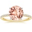 18K Yellow Gold Ballad Half Coverage Diamond Ring (1/8 ct. tw.), smalltop view