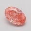 0.95 Ct. Fancy Vivid Pink Oval Lab Grown Diamond