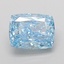 2.07 Ct. Fancy Vivid Blue Cushion Lab Grown Diamond