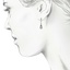 The Camillo Earrings, smalltop view on a hand